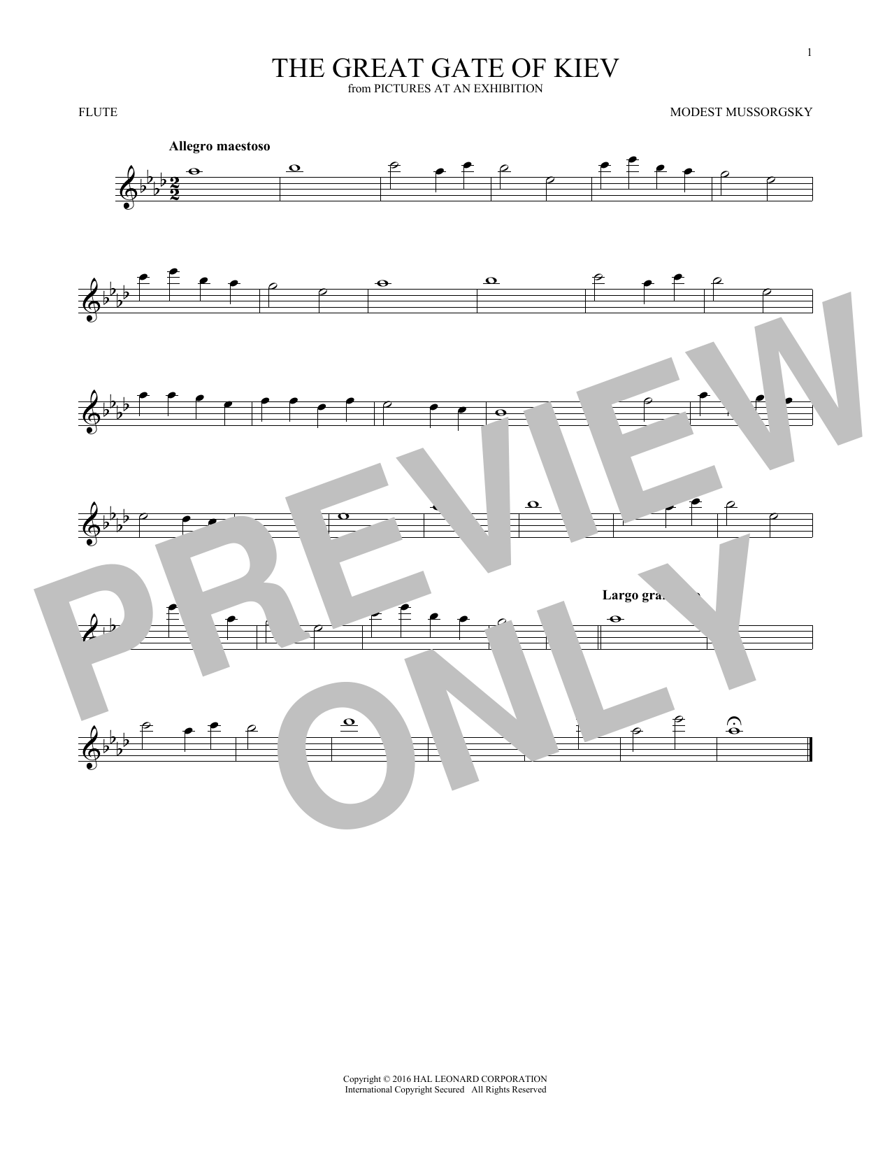 Product gallery: Page 1 of 1 Great Gate Of Kiev, Modest Mussorgsky