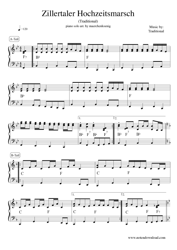 Product picture to: Zillertaler HochzeitsmarschTraditional