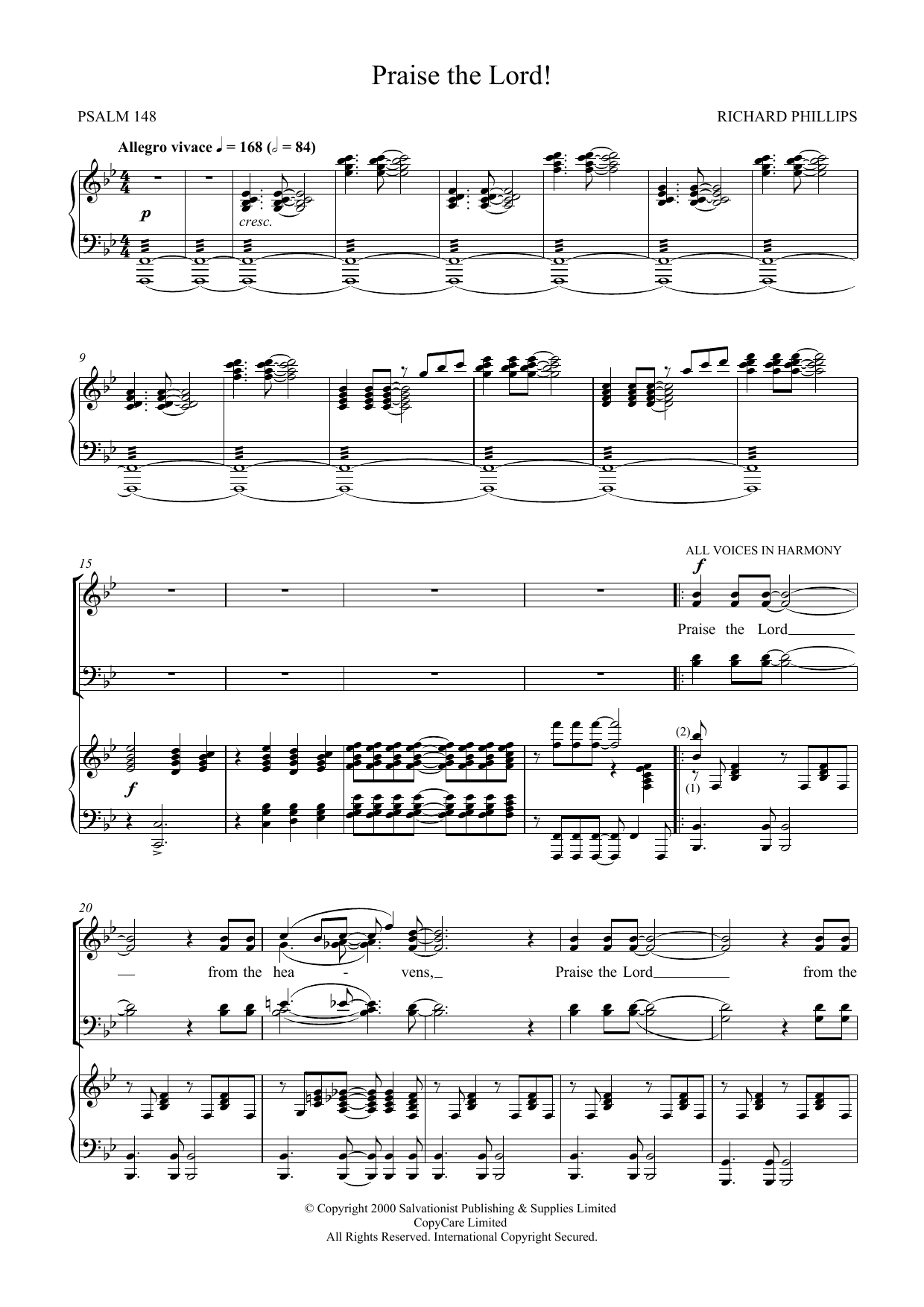 Produktgalerie: Seite 1 von 1 Praise The Lord, The Salvation Army, Chor
