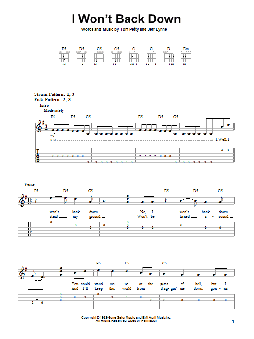 Produktbild zu: I Won't Back Down
