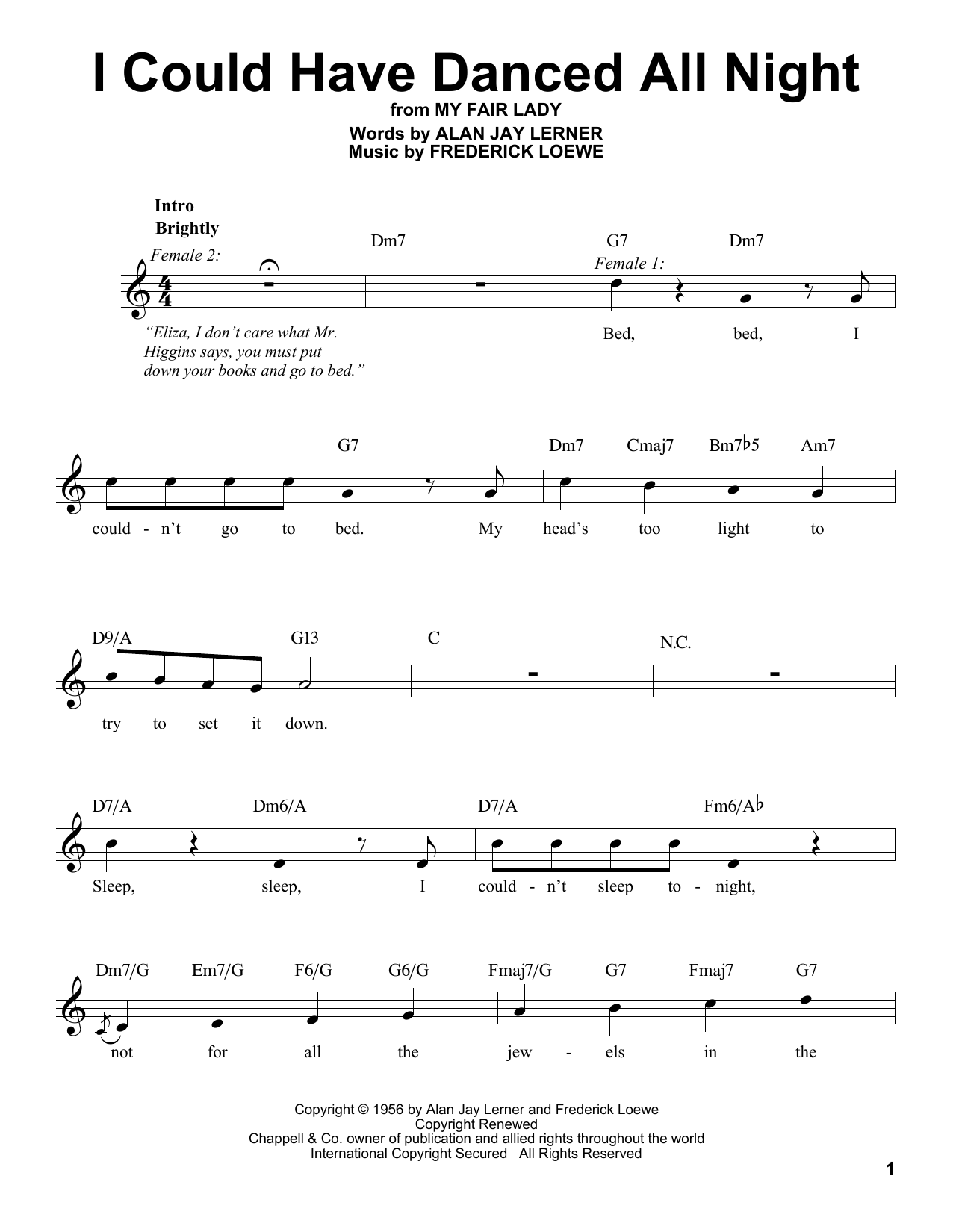 Produktbild zu: I Could Have Danced All Night