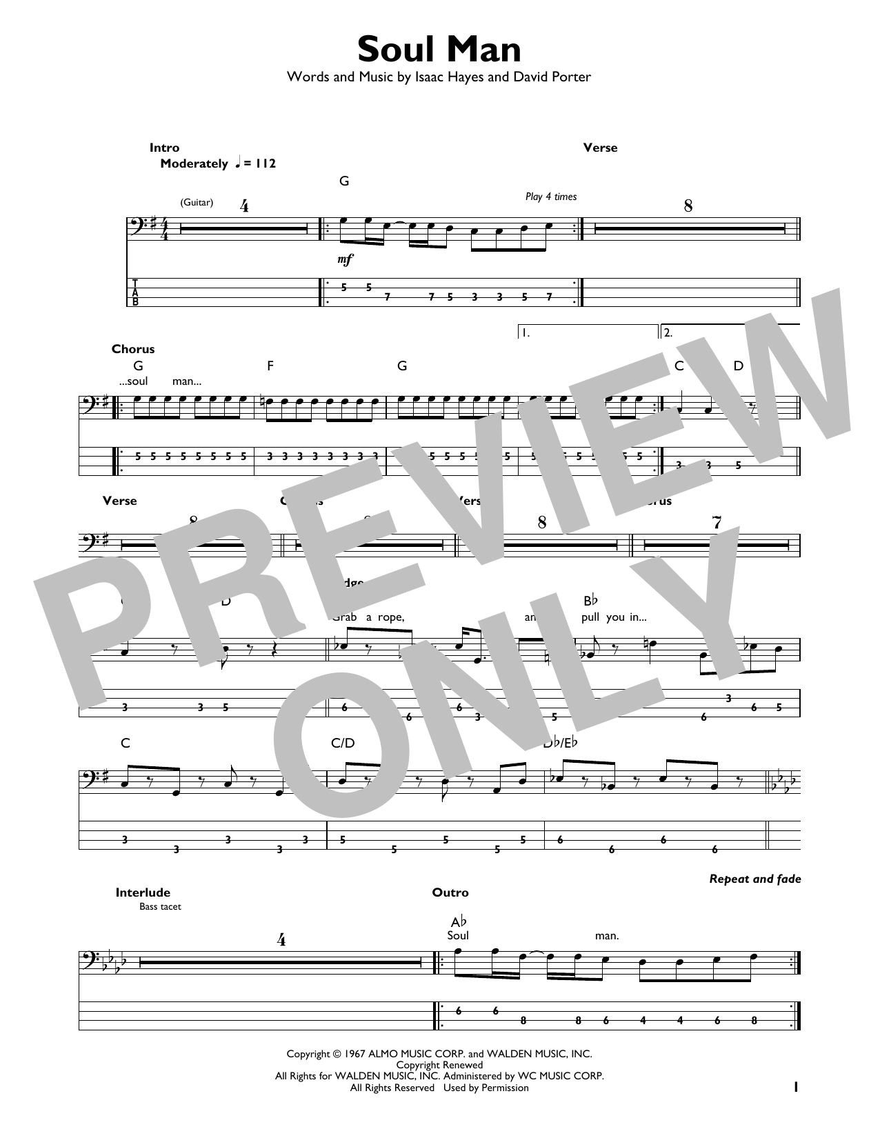 Produktgalerie: Seite 1 von 1 Soul Man, Sam & Dave, E-Bass, Gitarre