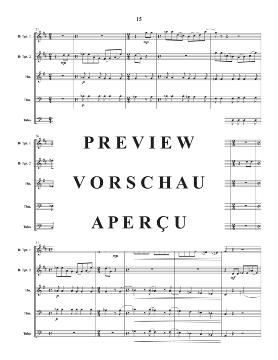 Produktgalerie: Seite 17 von 21 Montreal Suite , , (Blechbläser Quintett)