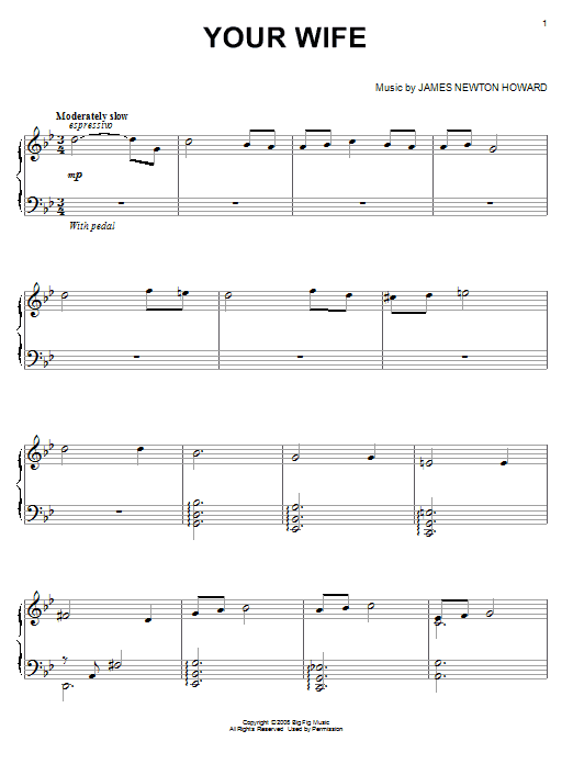Product gallery: Page 1 of 1 Your Wife, James Newton Howard