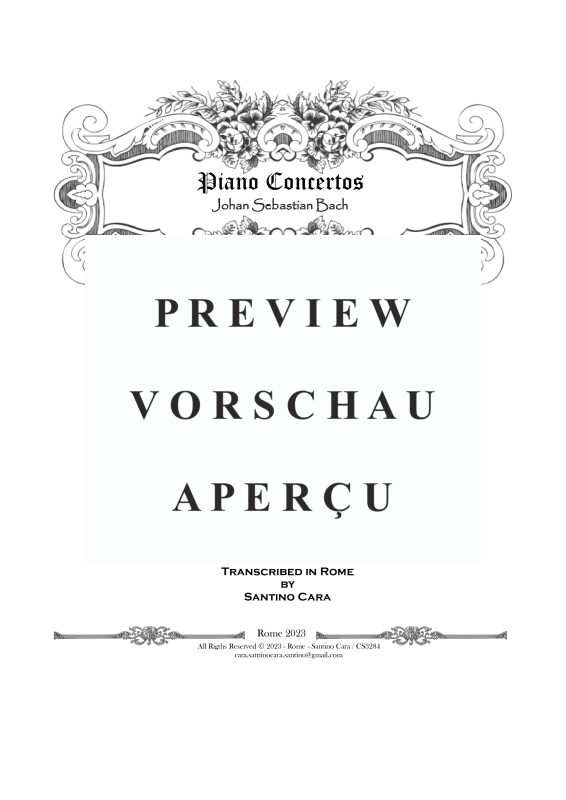 Produktgalerie: Seite 2 von 11 Klavierkonzert F-Moll BWV 1056, , Klavier Solo und Streichorchester
