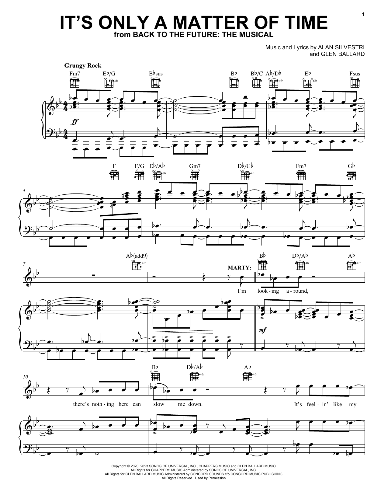 Produktbild zu: It's Only A Matter Of Time (from Back To The Future: The Musical)