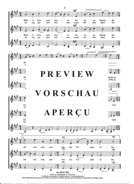 Product gallery: Page 6 of 7 Zwei weihnachtliche Chöre , , (women's choir)