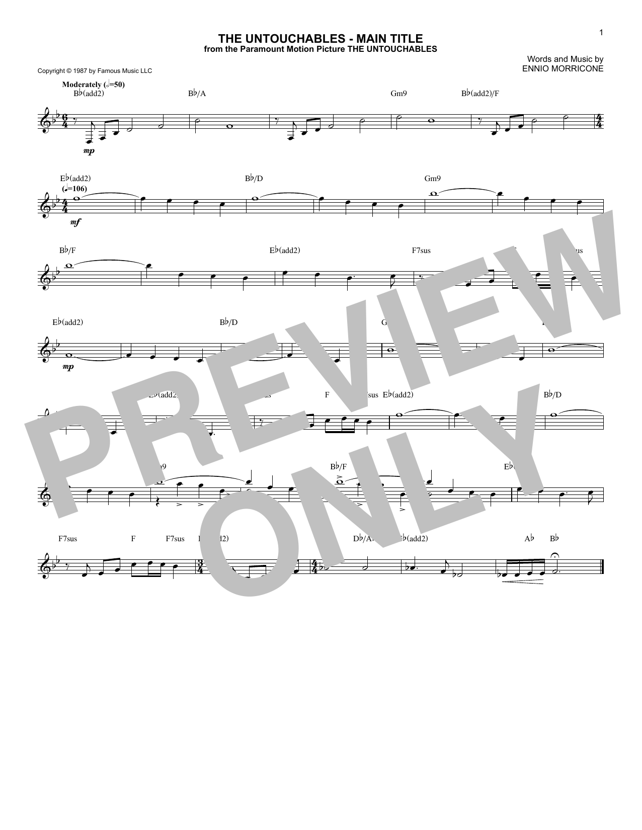 Produktbild zu: The Untouchables - Main Title