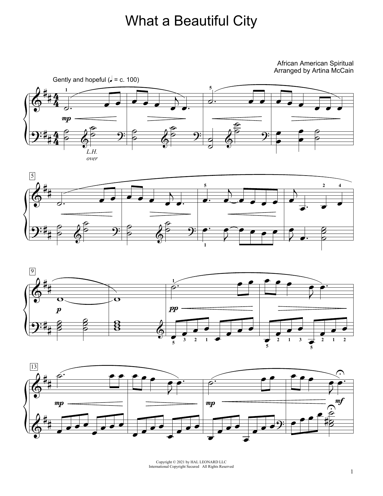 Produktbild zu: What A Beautiful City (arr. Artina McCain)