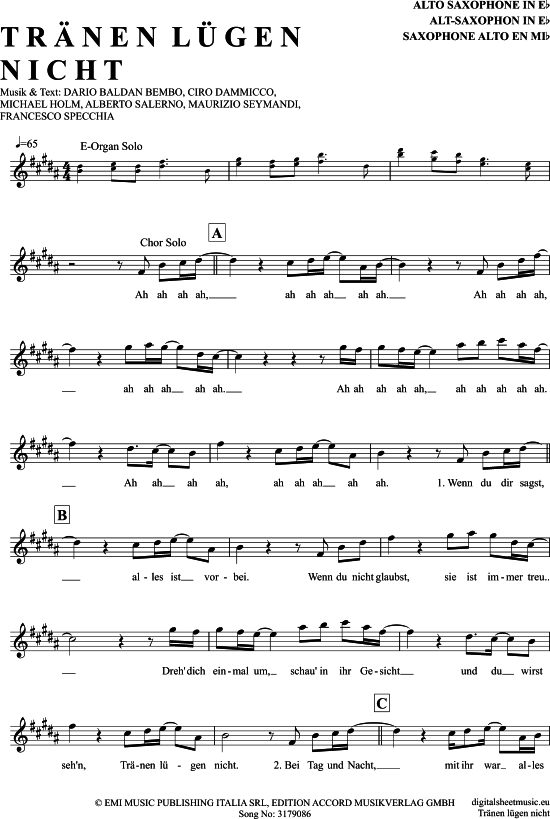 Product picture to: Tränen Lügen Nicht Michael Holm