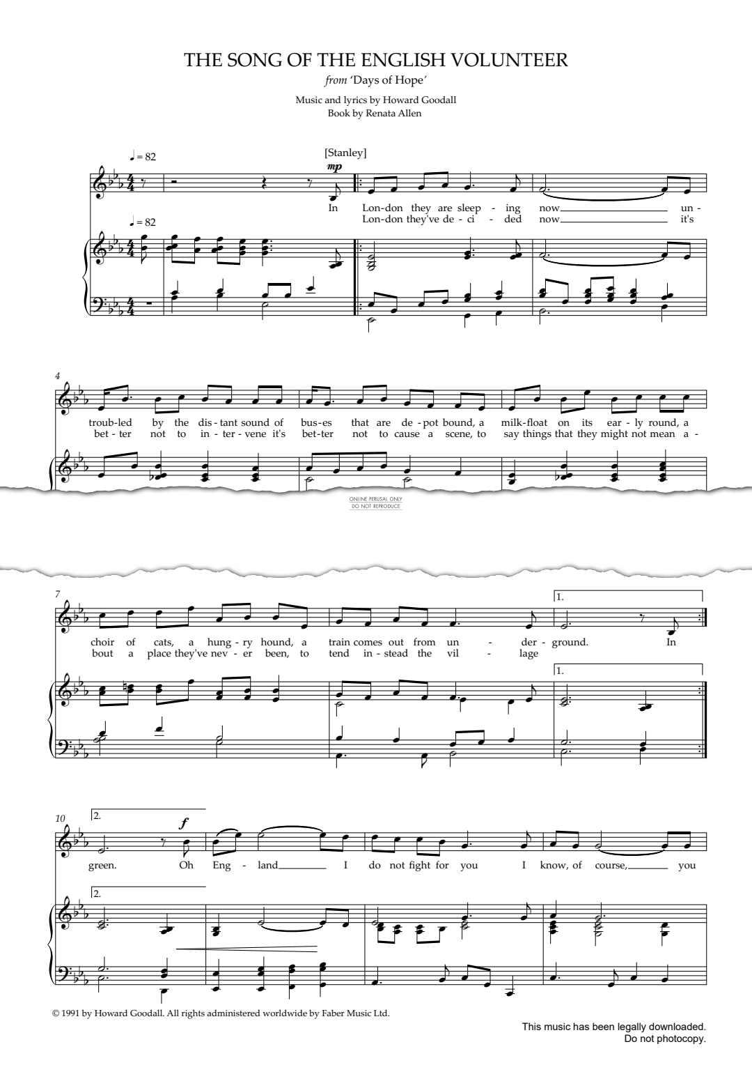 Product picture to: The Song of the English Volunteer