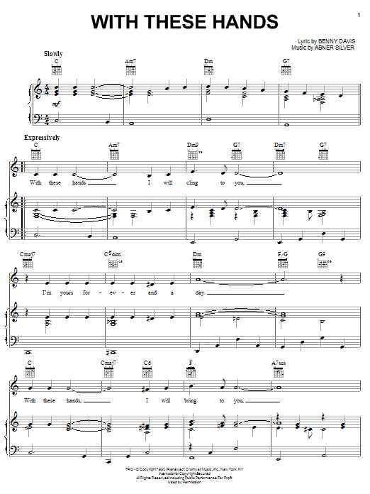 Product picture to:  With These Hands - Tom Jones