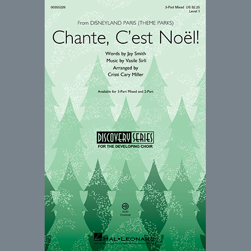 cover: Chante, C'est Noël! (from Disneyland Paris - Theme Parks) (arr. Cristi Cary Miller), Jay Smith & Vasile Sirli