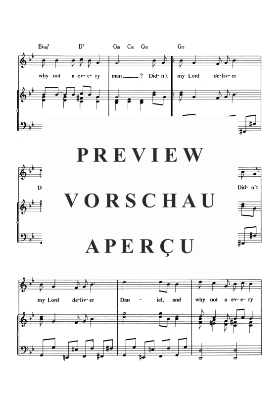 gallery: Didn´t My Lord Deliver Daniel, , Voice and Piano