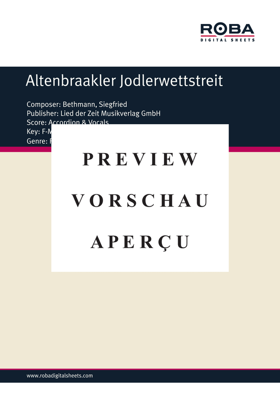 Product gallery: Page 2 of 3 Altenbraakler Jodlerwettstreit , , (accordion)