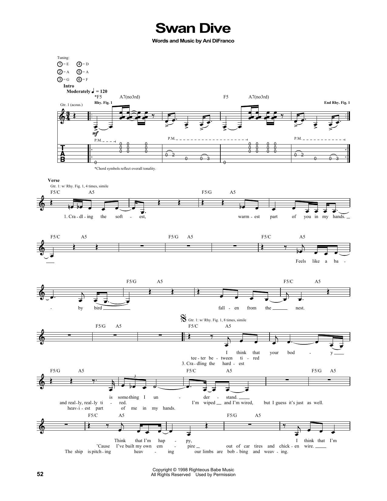 Product gallery: Page 1 of 1 Swan Dive, Ani DiFranco
