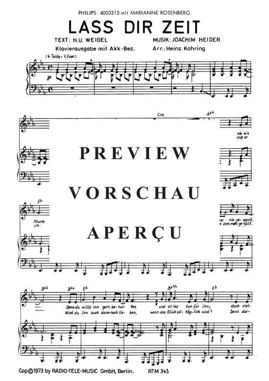 Produktgalerie: Seite 4 von 4 Lass dir Zeit, Rosenberg, 	Marianne, Klavier und Gesang