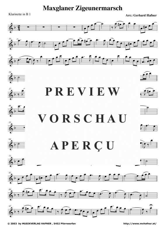 gallery: Maxglaner Zigeunermarsch, , (Klarinetten Quintett)