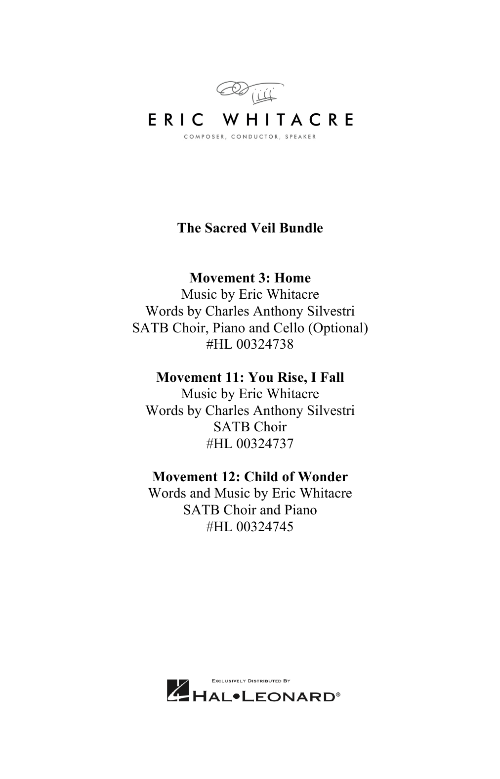 Product picture to: The Sacred Veil Bundle ("Home," "You Rise, I Fall" and "Child of Wonder")