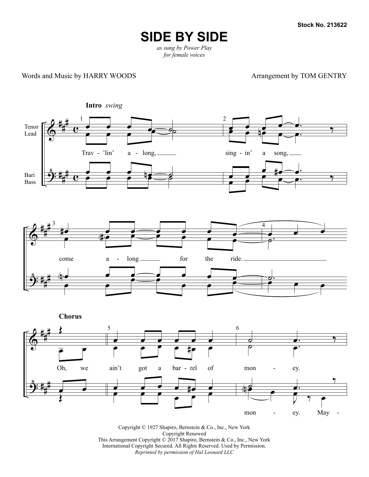 Product gallery: Page 1 of 1 Side By Side (arr. Tom Gentry), Power Play