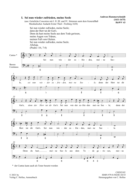 Produktgalerie: Seite 1 von 11 Musikalische Andachten I.Teil: Geistliche Konzerte, , (1 - 4 Stimmen mit B.C.)