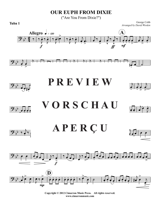 Product gallery: Page 13 of 16 Our Euph From Dixie , , (Tuba Quartet: 2x Baritone, 2xTuba)