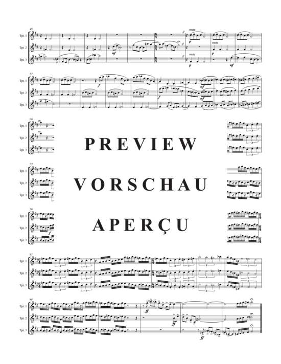 Produktgalerie: Seite 3 von 9 Fanfares, Flourishes & Airs , , (3x Trompete)
