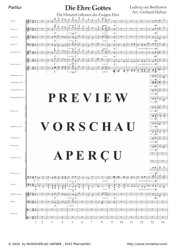 Product gallery: Page 5 of 11 Die Himmel rühmen, , (large wind orchestra)