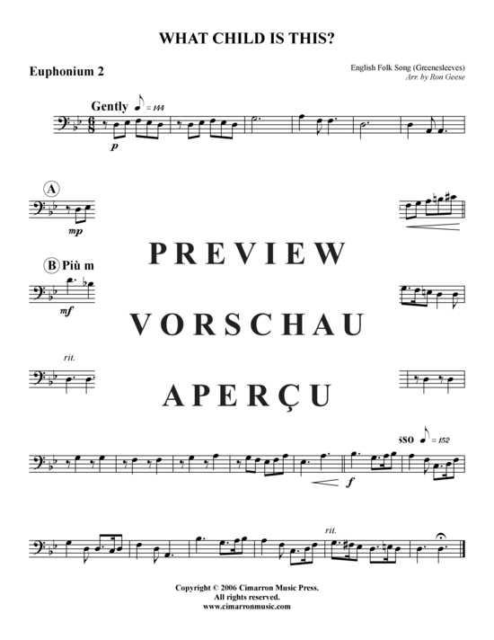 Product gallery: Page 6 of 9 What Child Is This? , , (Tuba Quartet: 2x Baritone, 2xTuba)