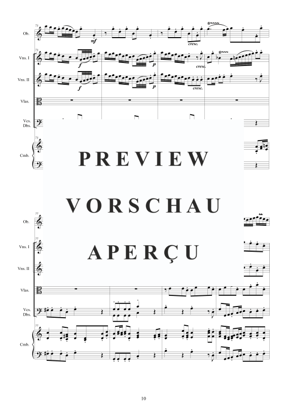 Produktgalerie: Seite 11 von 11 Concerto No.5 in C-Dur Op.9, , Oboe Solo, Streicher Ensemble und Cembalo BC