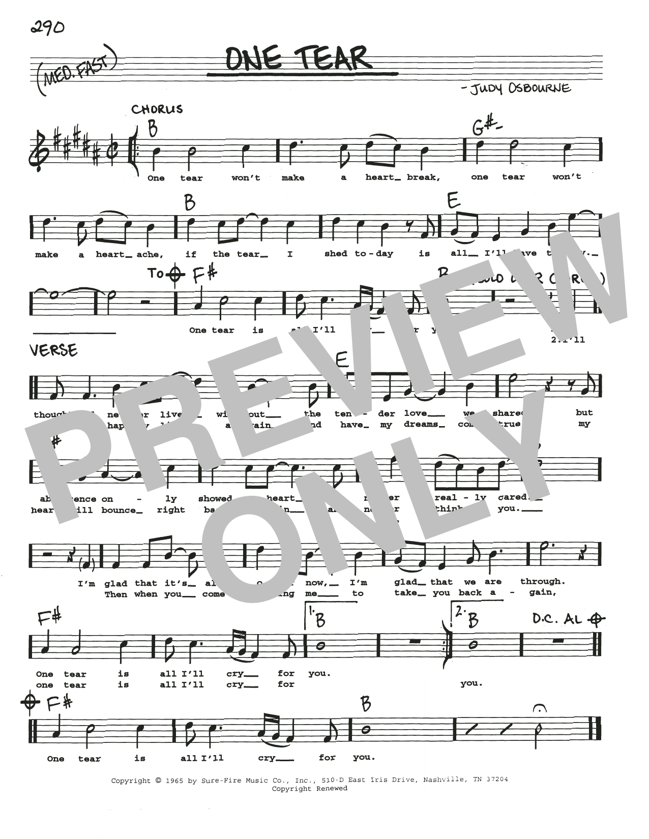 Produktbild zu: One Tear