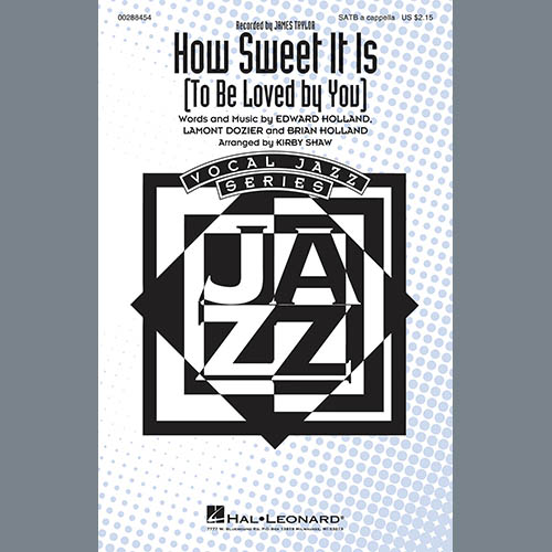 cover: How Sweet It Is (To Be Loved By You) (arr. Kirby Shaw), James Taylor