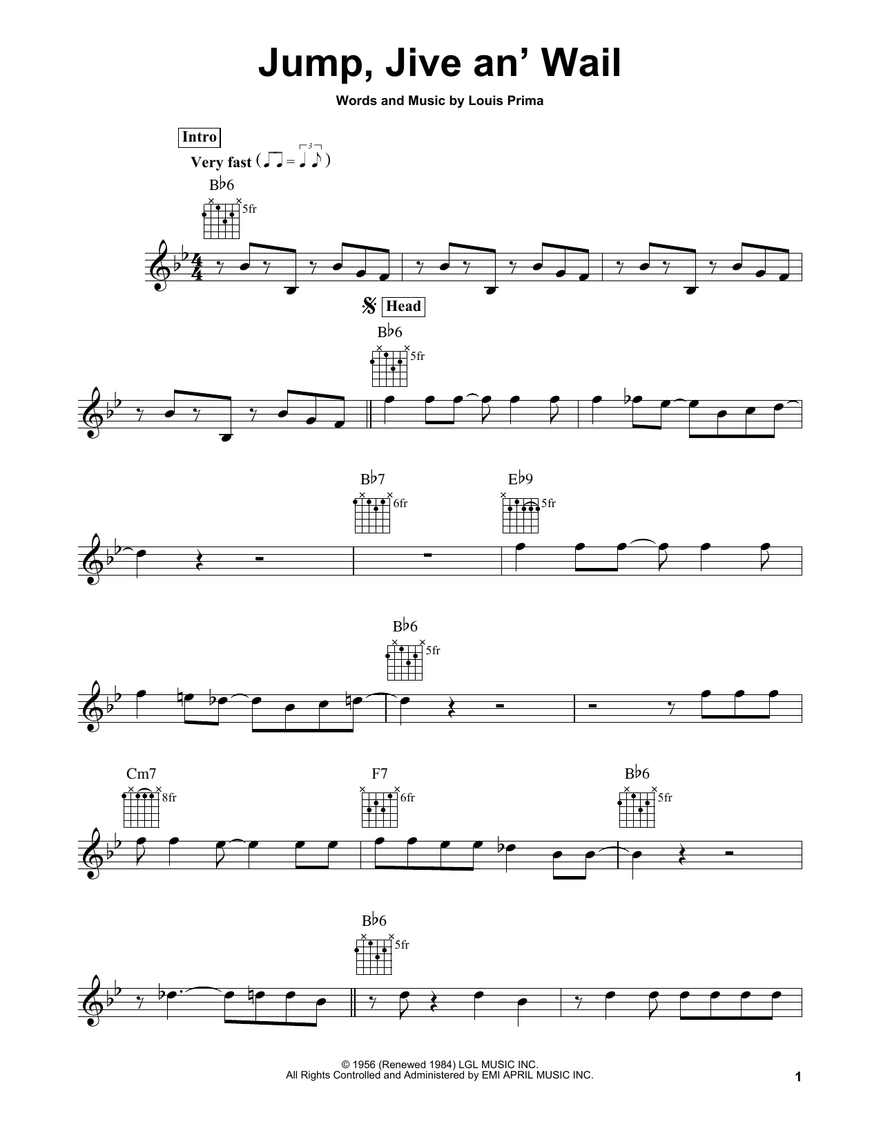 Produktbild zu: Jump, Jive An' Wail