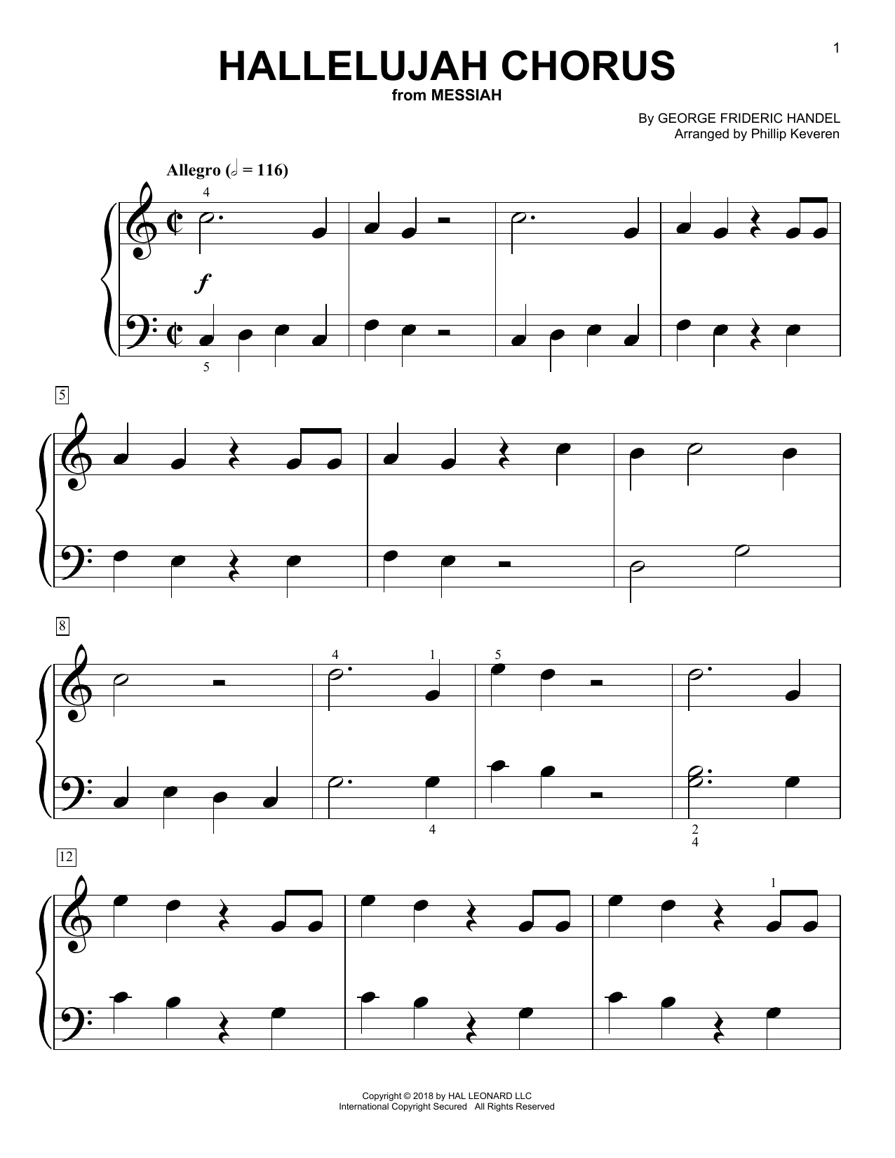 Produktbild zu: Hallelujah Chorus (arr. Phillip Keveren)