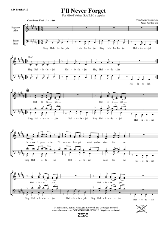 gallery: I´ll Never Forget, , Gemischter Chor