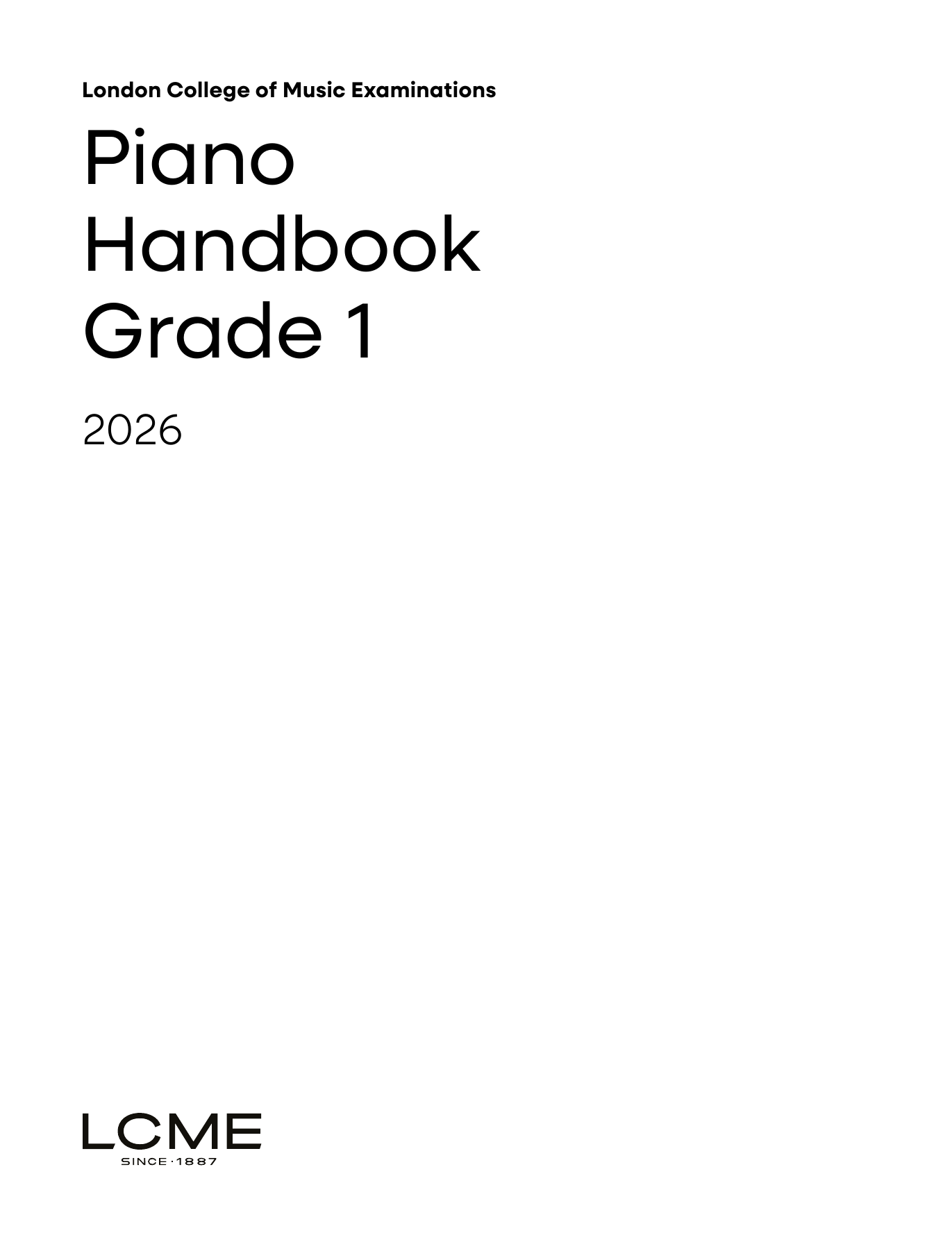 Produktbild zu: LCME Piano Handbook 2026: Grade 1