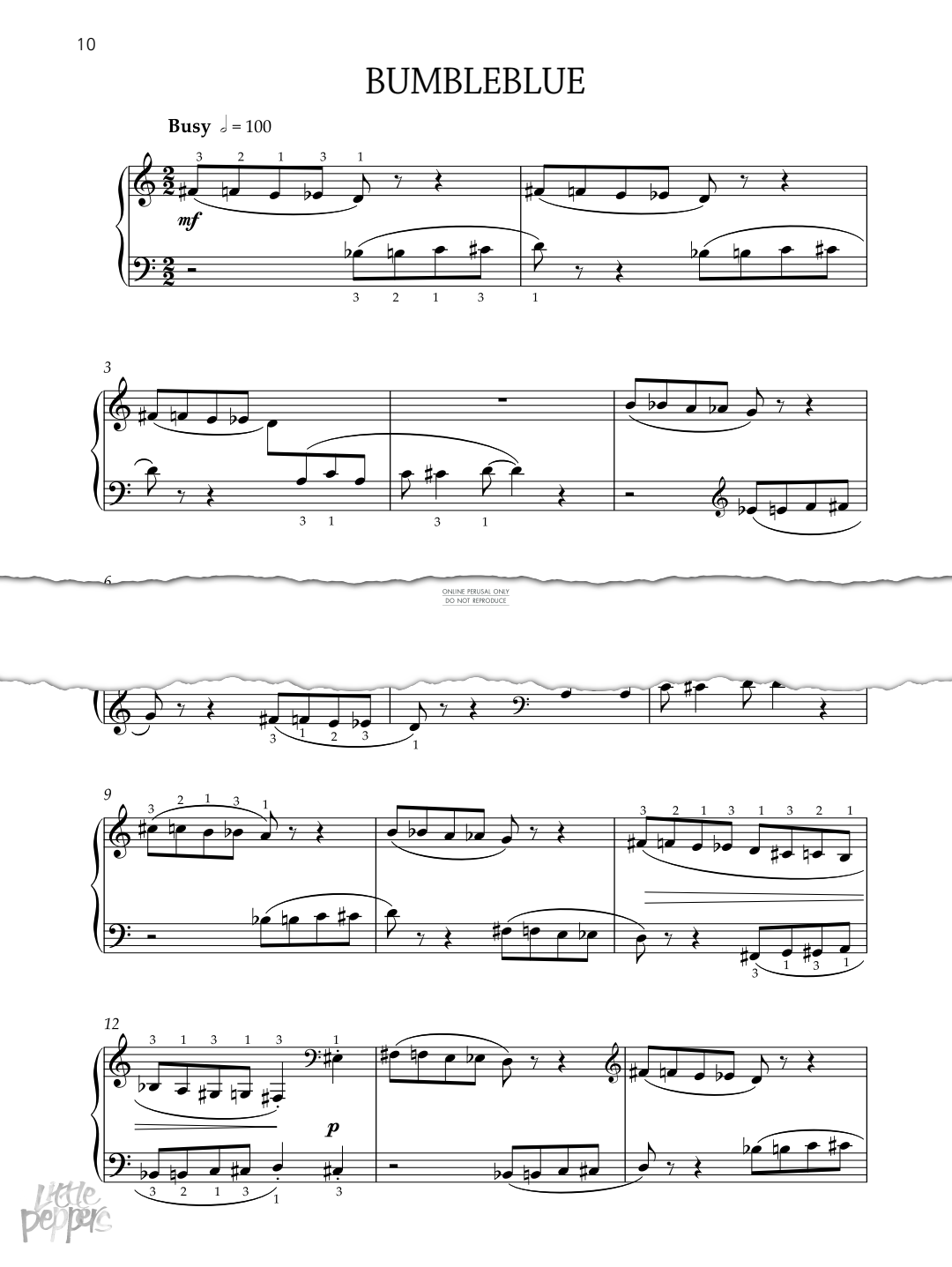 Produktgalerie: Seite 1 von 1 Bumbleblue, Elissa Milne, Klavier
