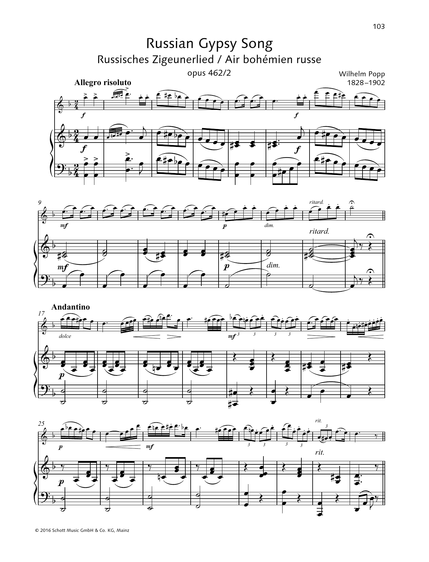 Produktbild zu: Russian Gypsy Song