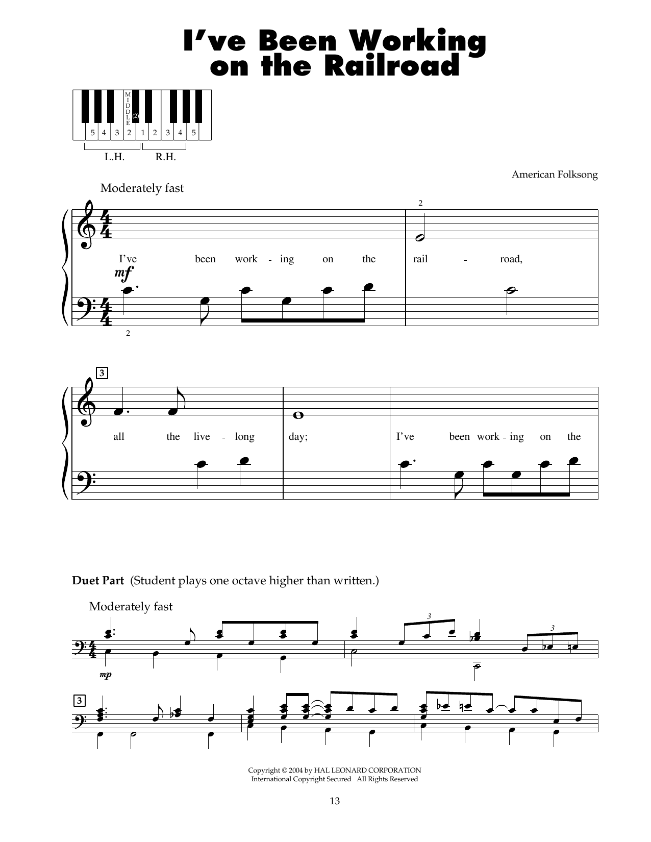 Produktbild zu: I've Been Working On The Railroad