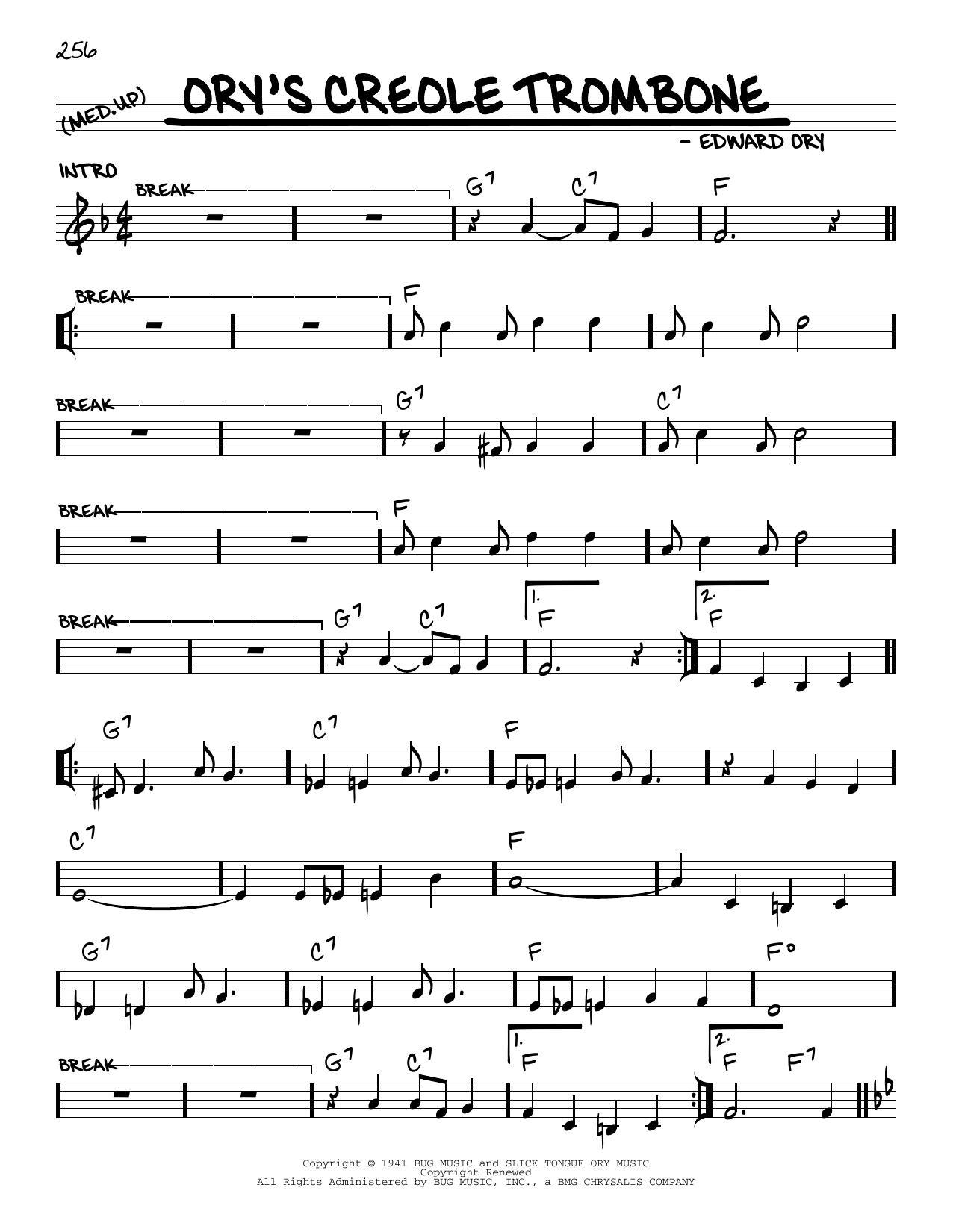 Product picture to: Ory's Creole Trombone (arr. Robert Rawlins)
