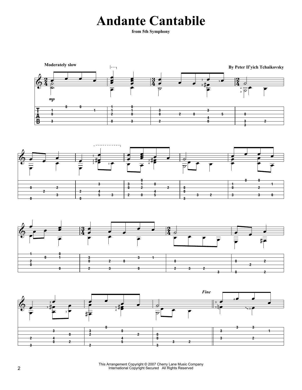 Produktbild zu: Andante Cantabile