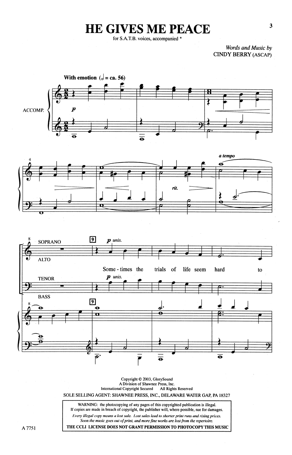 Produktbild zu: He Gives Me Peace