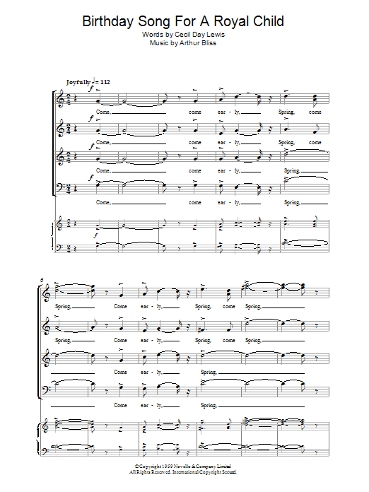 Produktbild zu: Birthday Song For A Royal Child