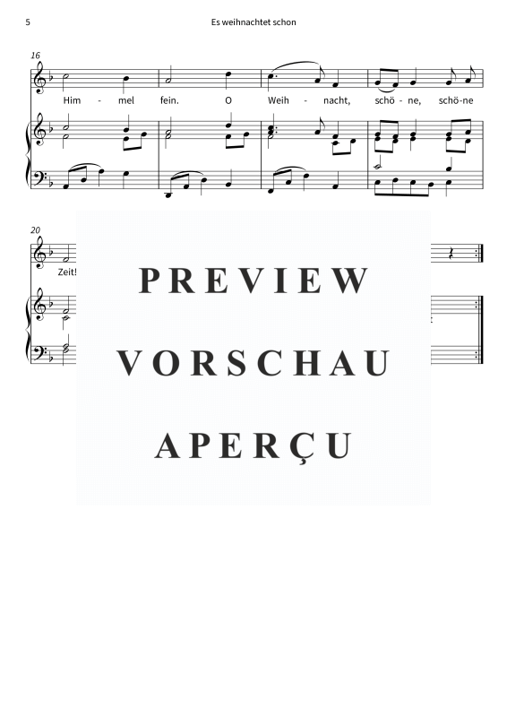 Produktgalerie: Seite 7 von 8 Es weihnachtet schon - Ein Mitsing-Weihnachtslied für alle, , Gesang und Klavier