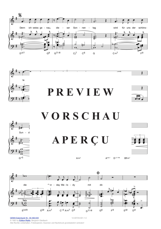 Produktgalerie: Seite 4 von 4 Sunday-Melody , Kauffeld, Greetje, Klavier und Gesang