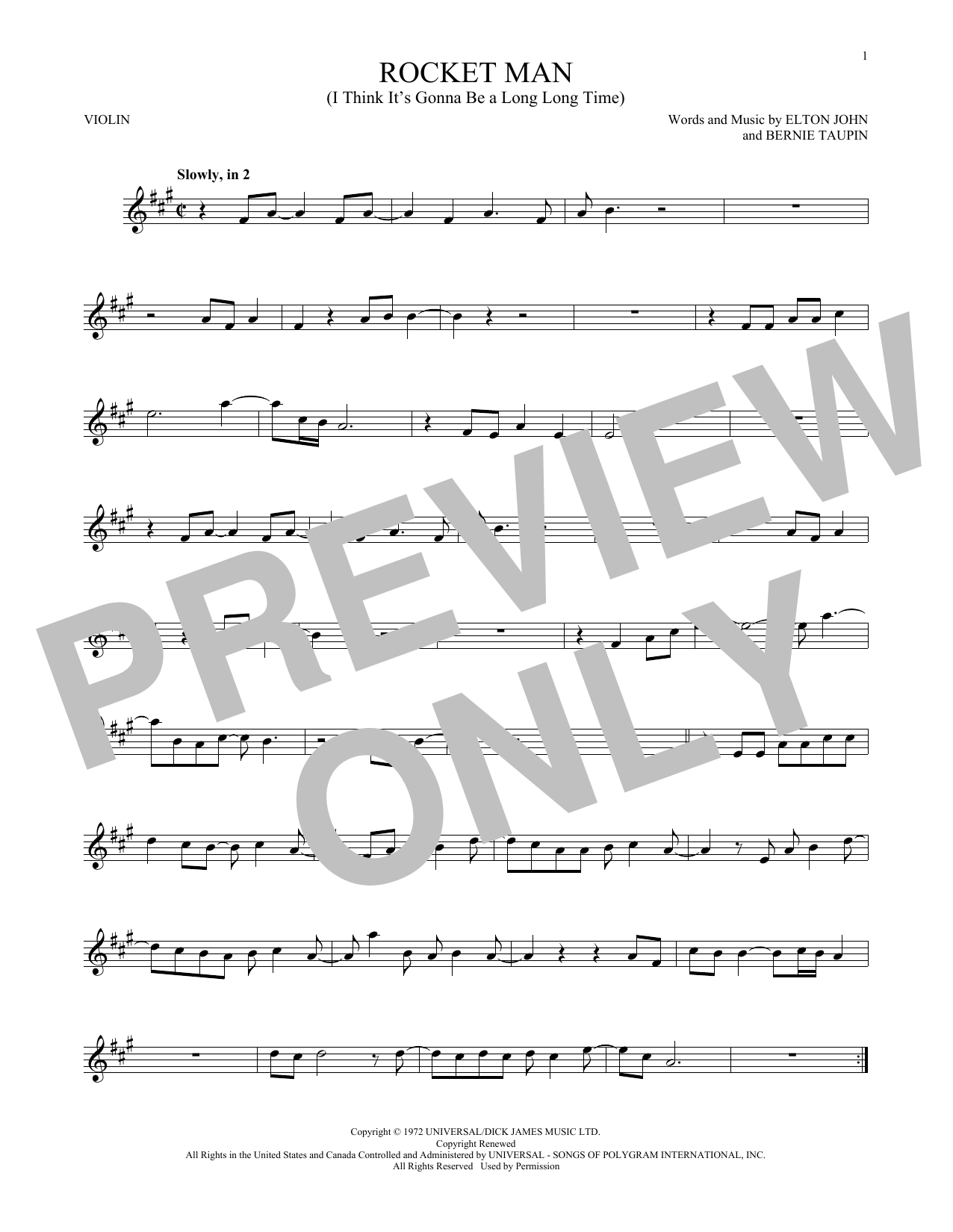 Product gallery: Page 1 of 1 Rocket Man (I Think It's Gonna Be A Long Long Time), Elton John