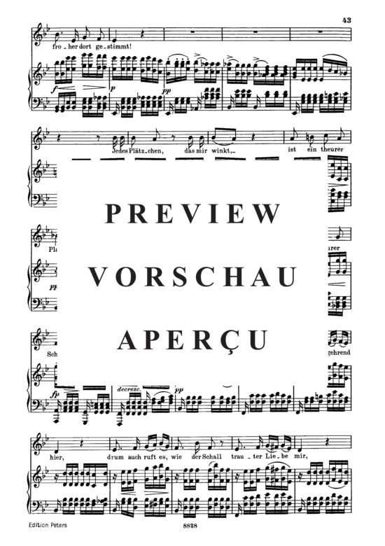 Product gallery: Page 6 of 7 Im Freien D.880, , Low Voice and Piano