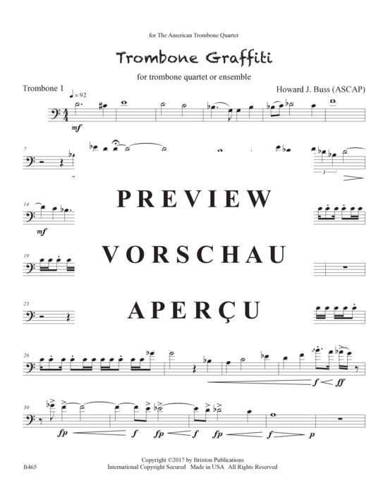 Product gallery: Page 16 of 21 Trombone Graffiti , , (trombone quartet or ensemble)