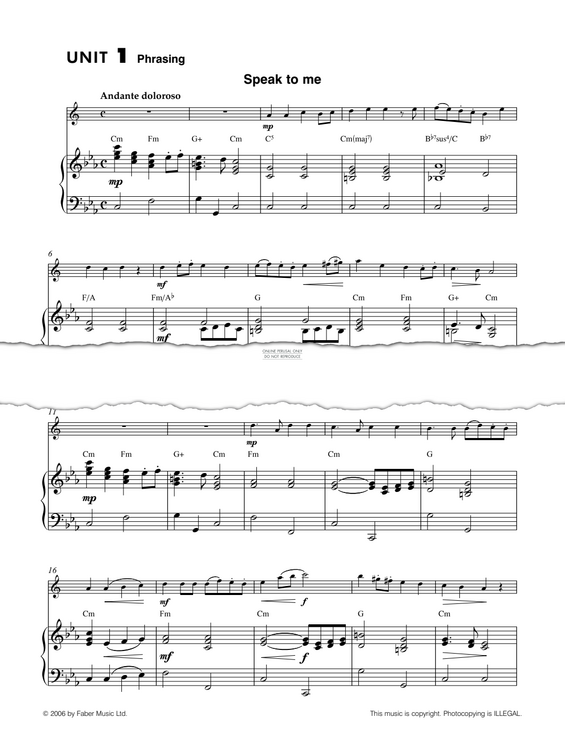 Product picture to: Saxophone Basics Repertoire Unit 1 - Piano Part