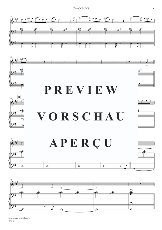 Produktgalerie: Seite 11 von 11 Moon, , Klarinette in B und Klavier - E-Bass und Drum Set optional